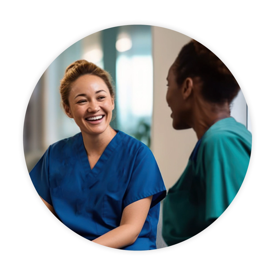 A smiling physical therapist in a clinical setting, representing the dedicated and experienced clinicians at Pivot Rehabilitation. The focus is on providing high-quality, patient-centered care and achieving excellent therapy outcomes.